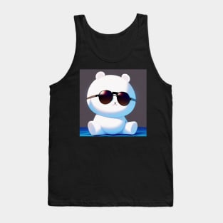 Sunglasses Baby Polar Bear Chilling Tank Top